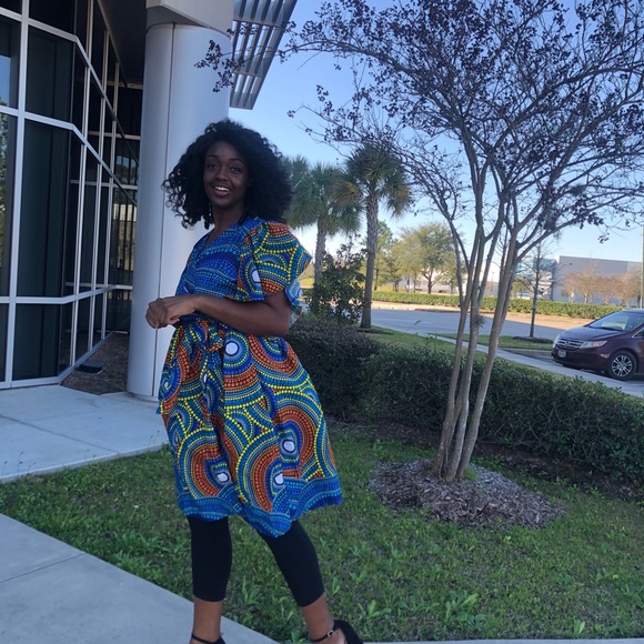 African wrapping dress for women Ankara print - Picture 7 of 7